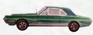 Drawing of a Cougar car